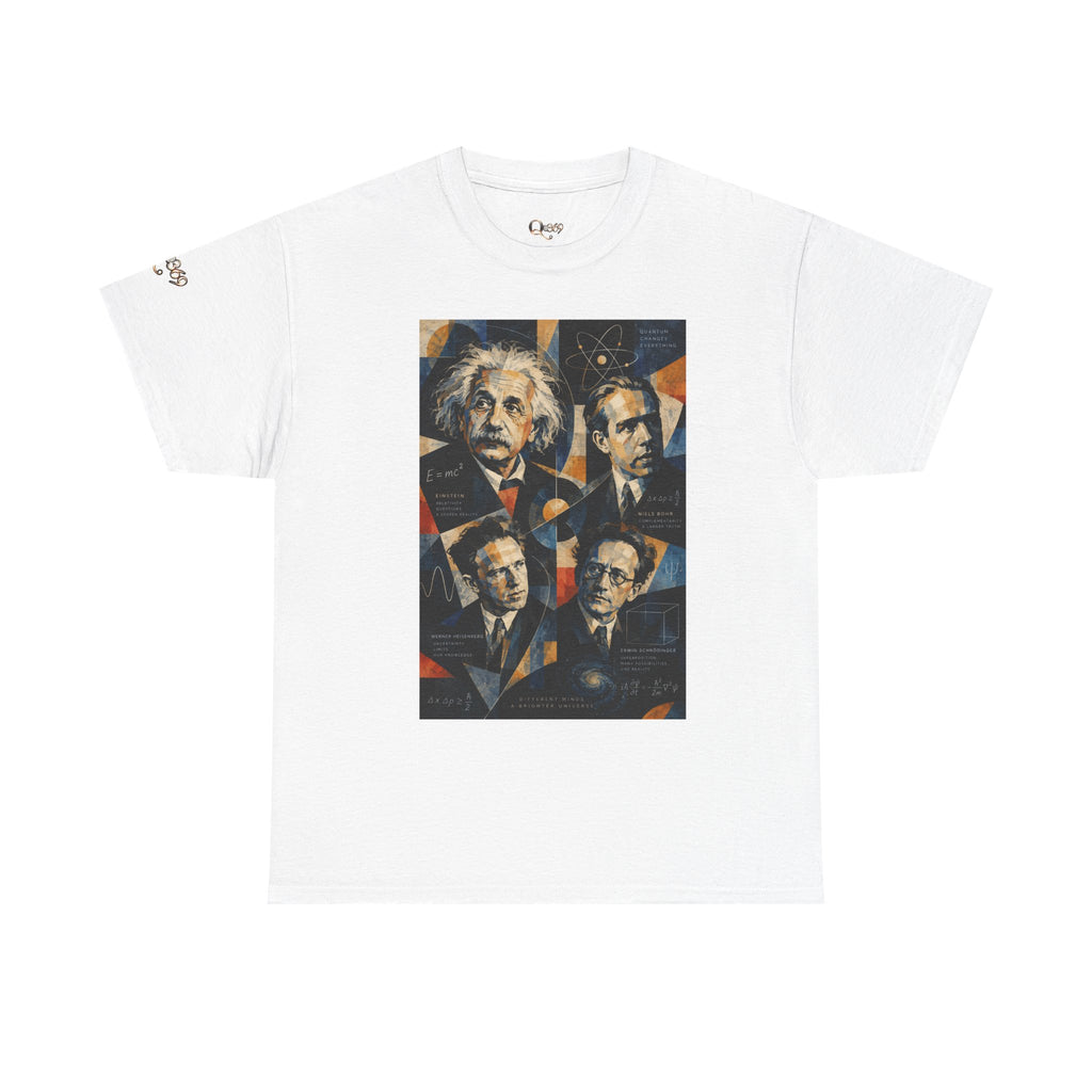 Science Legends Portrait T-Shirt — Einstein, Feynman & More Graphic Tee