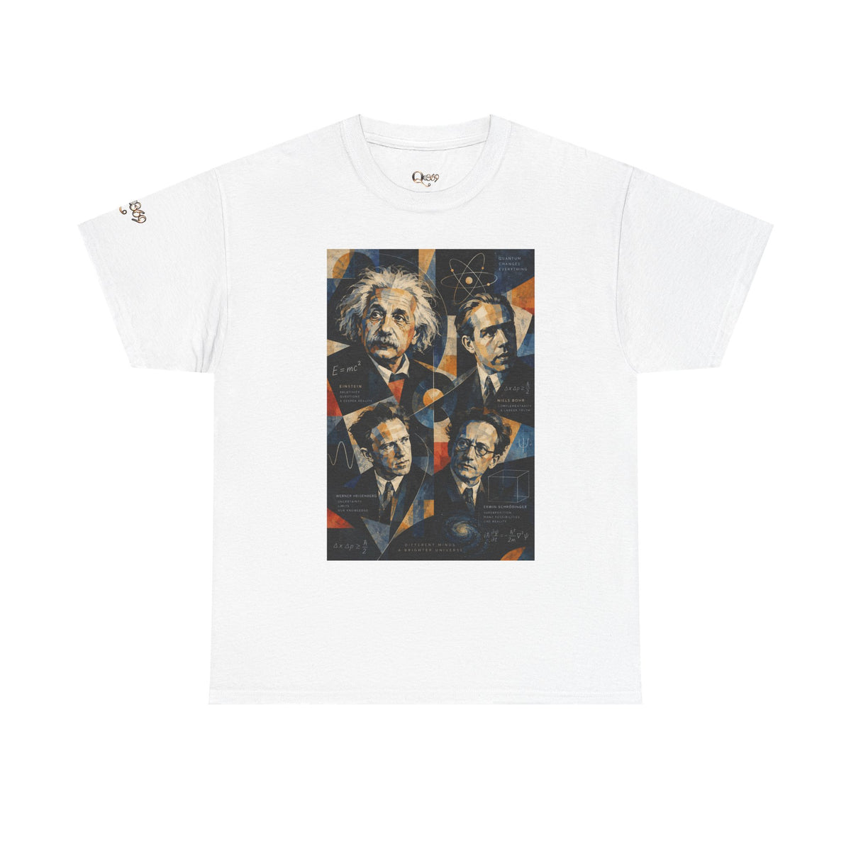 Science Legends Portrait T-Shirt — Einstein, Feynman & More Graphic Tee