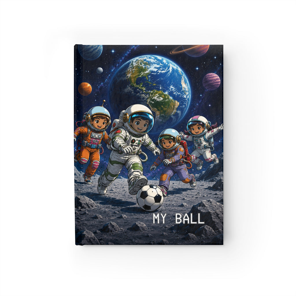 Space Soccer Kids Journal — 'My Ball' Hardcover Notebook for Young Astronauts