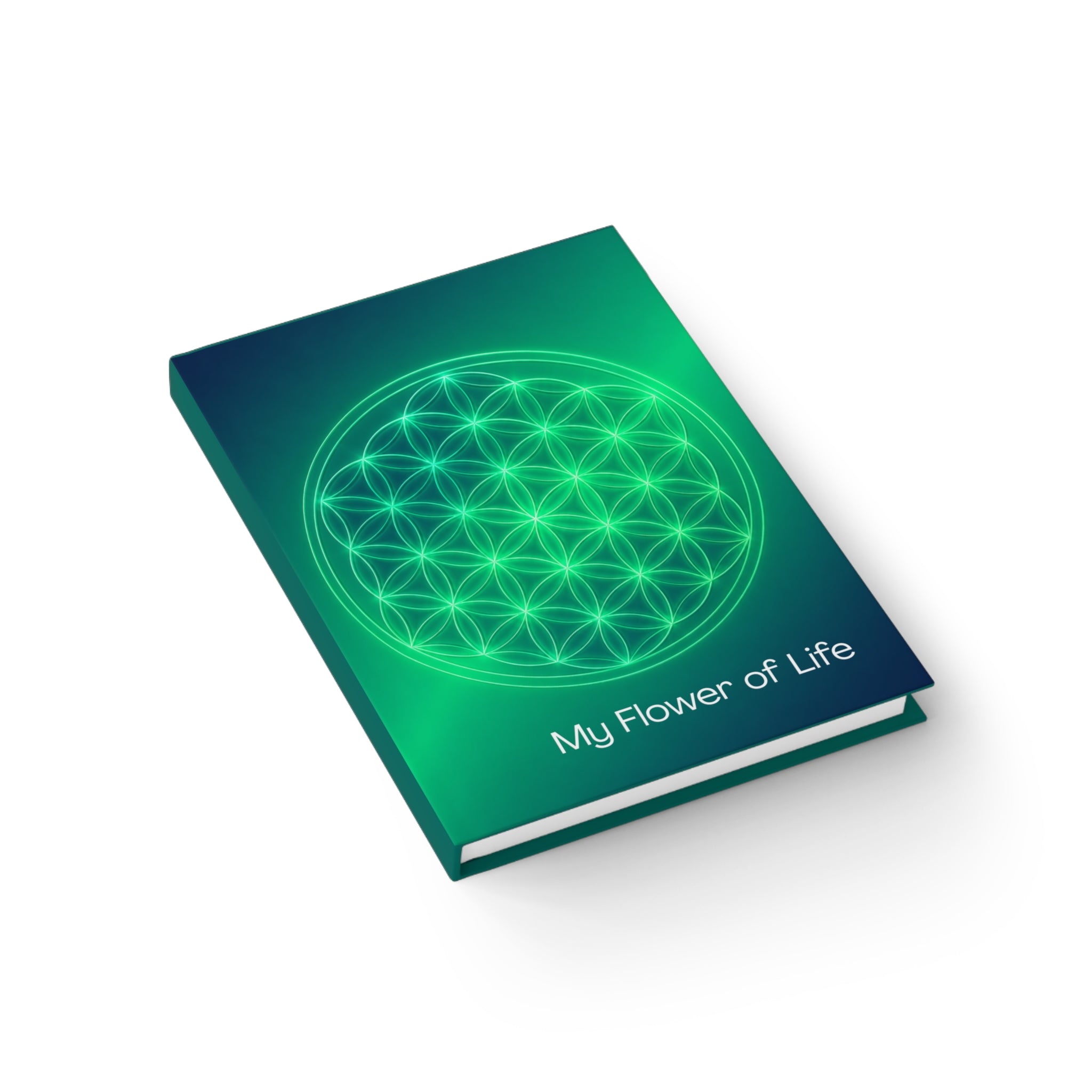 Flower of Life Journal — Spiritual Grid Notebook with "My Flower of Life" Design