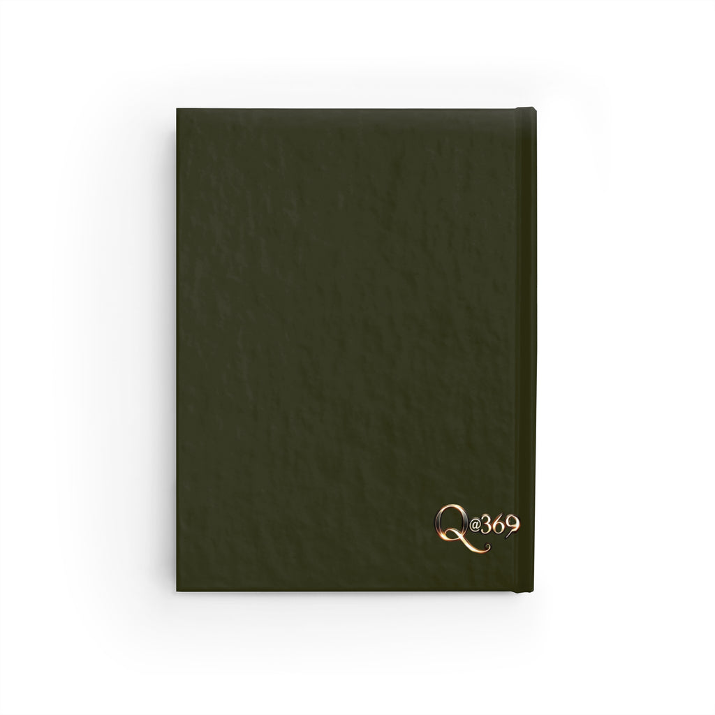 Yin Yang Hardcover Journal — 'My Yin Yang' Metallic Blue & Gold Design