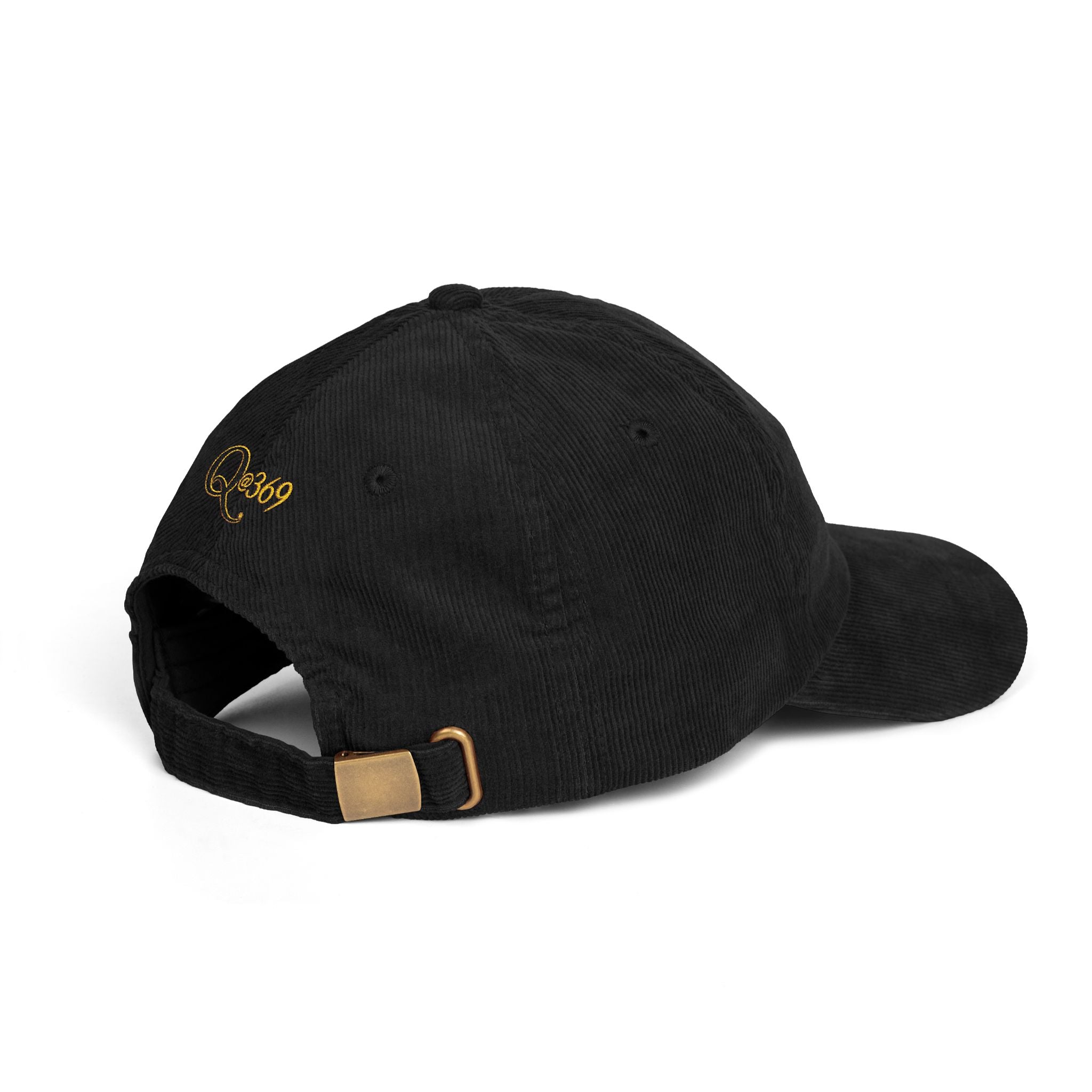 Embroidered Yin Yang Corduroy Cap — Retro Vintage Baseball Hat