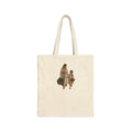 Canvas Tote Bag — Vintage Mother and Child Illustration Eco Shopper