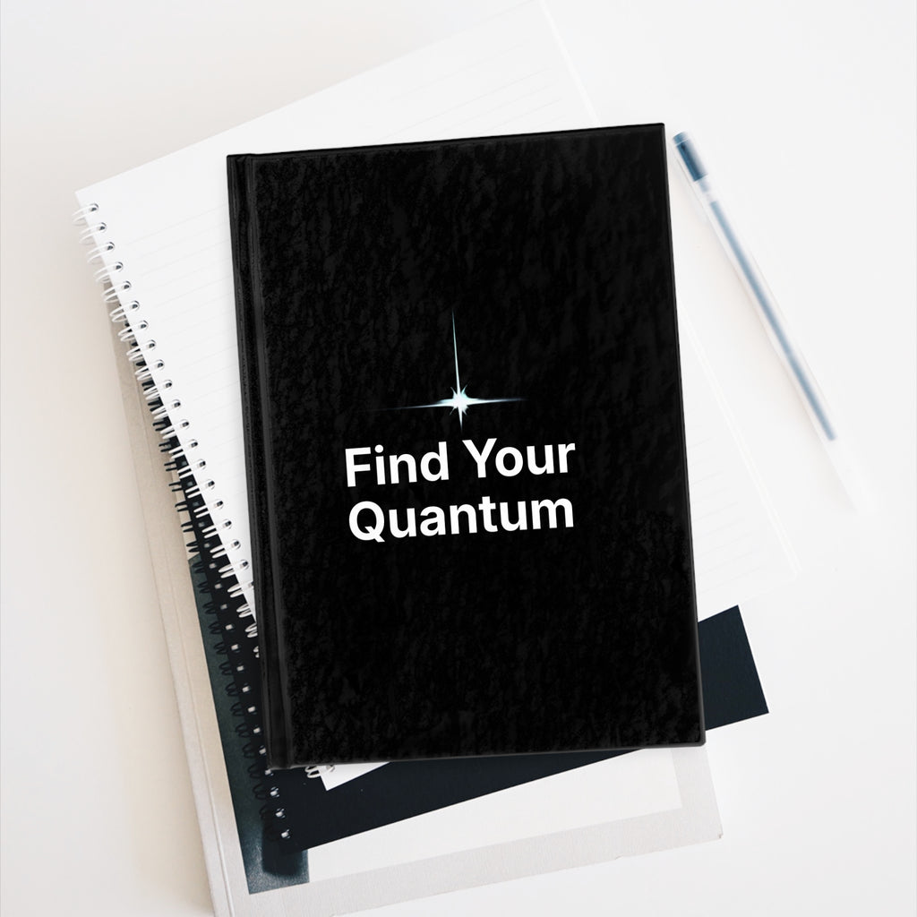 Find Your Quantum Journal — Guided Blank Notebook for Mindfulness & Goal Setting