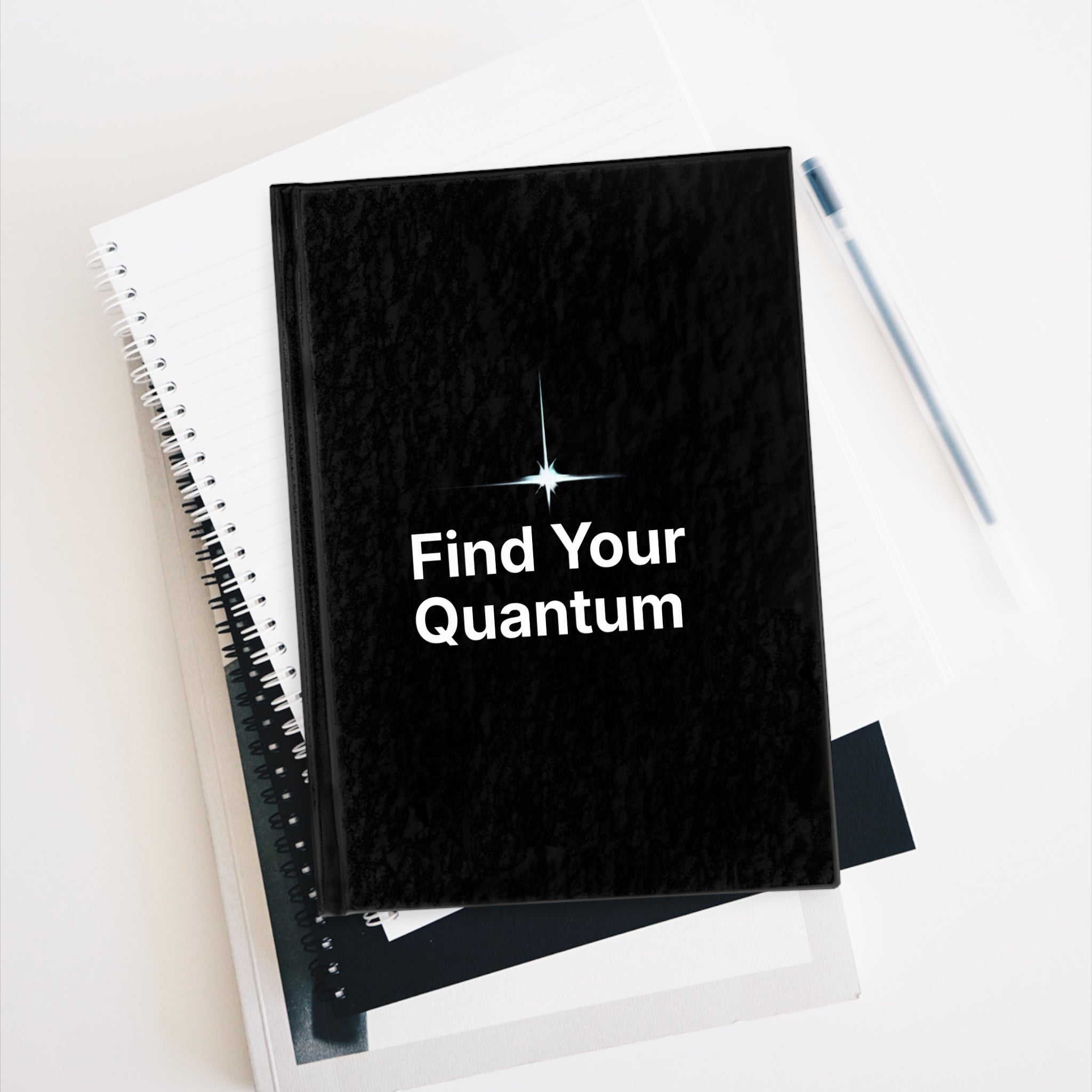 Find Your Quantum Journal — Guided Blank Notebook for Mindfulness & Goal Setting