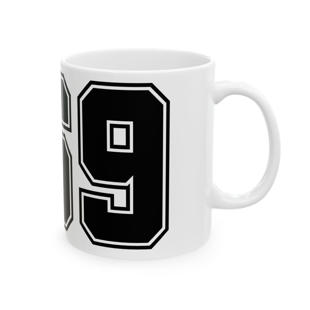 369 Retro Number Ceramic Mug — Vintage Sports Jersey Style Coffee Cup (11oz/15oz)