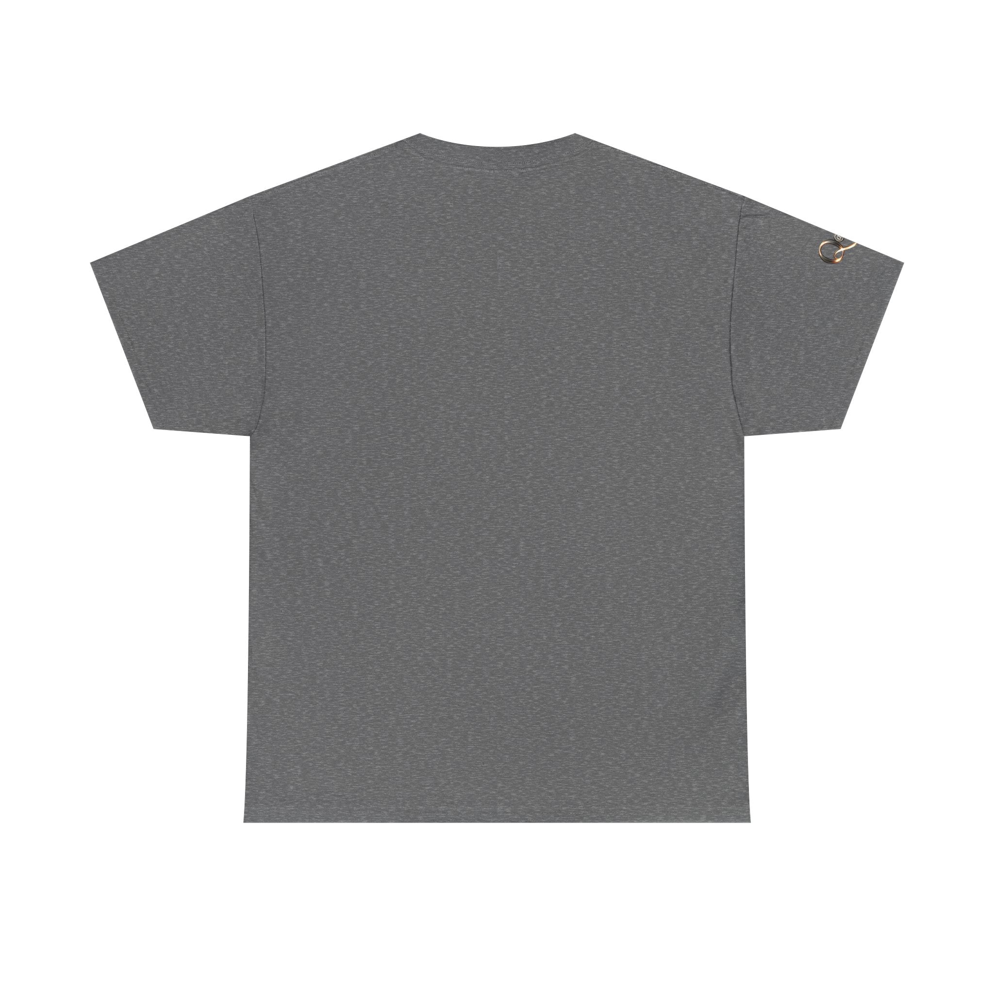 Yin Yang Metallic Graphic Tee — Blue & Gold Balance T-Shirt