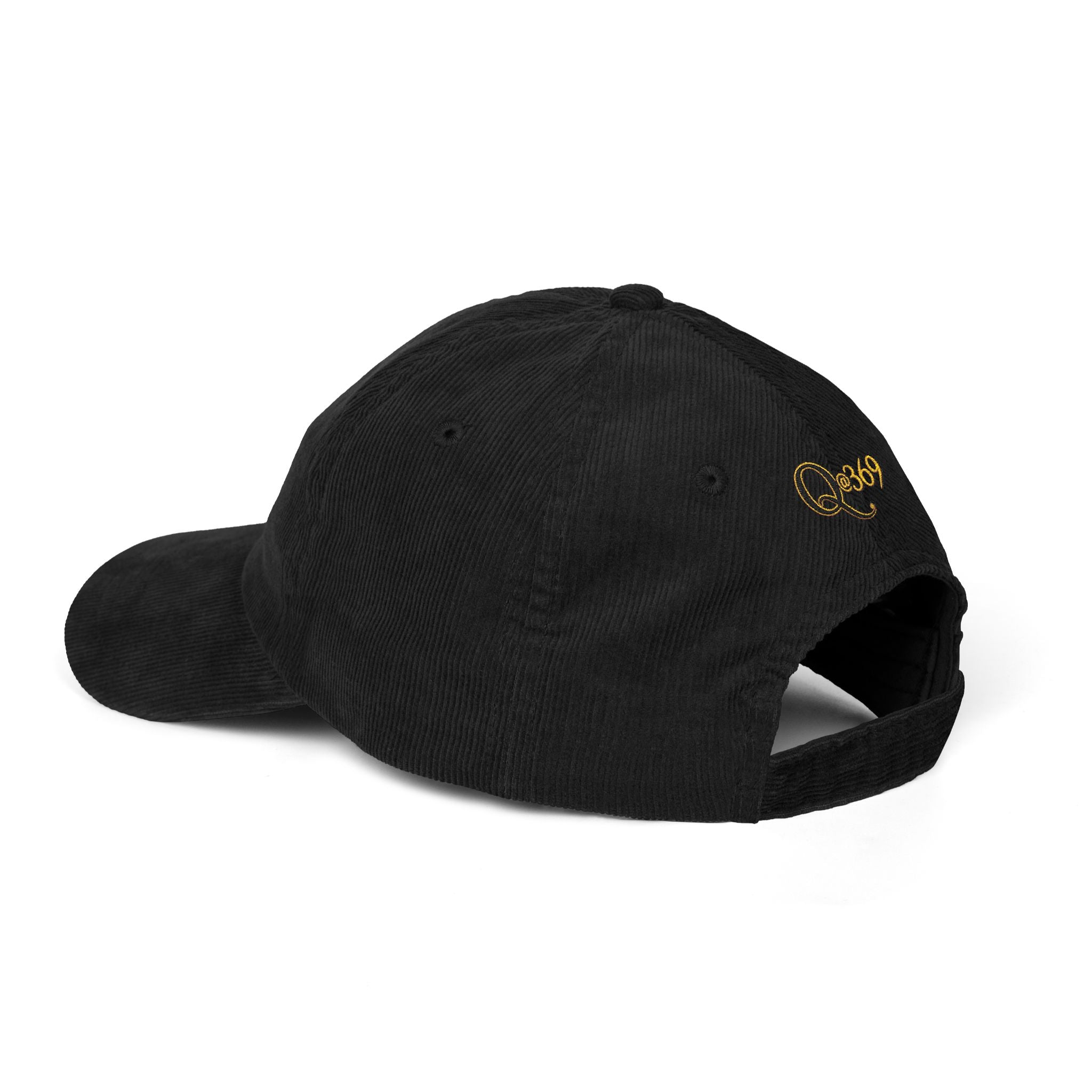 Embroidered Yin Yang Corduroy Cap — Retro Vintage Baseball Hat