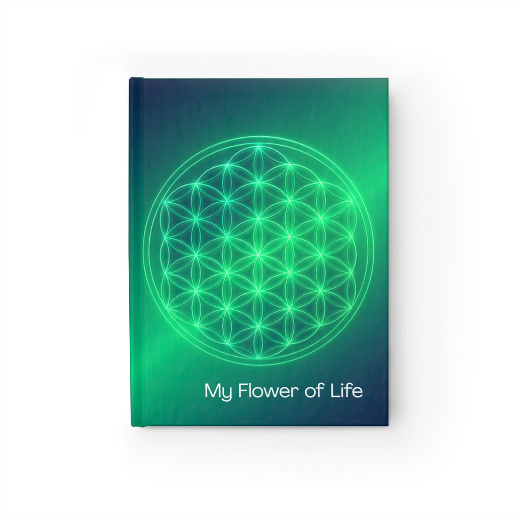 Flower of Life Journal — Spiritual Grid Notebook with "My Flower of Life" Design