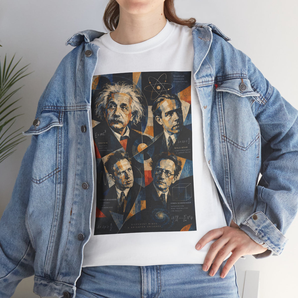 Science Legends Portrait T-Shirt — Einstein, Feynman & More Graphic Tee