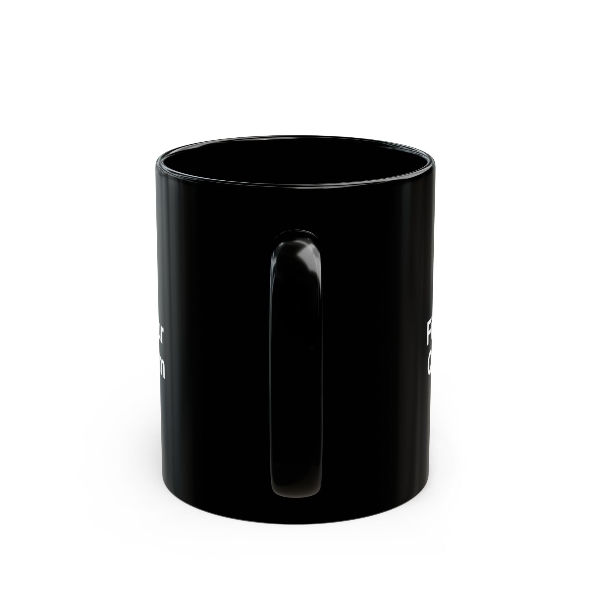 Find Your Quantum Black Mug — Inspirational Coffee Cup with Star Logo (11oz/15oz)