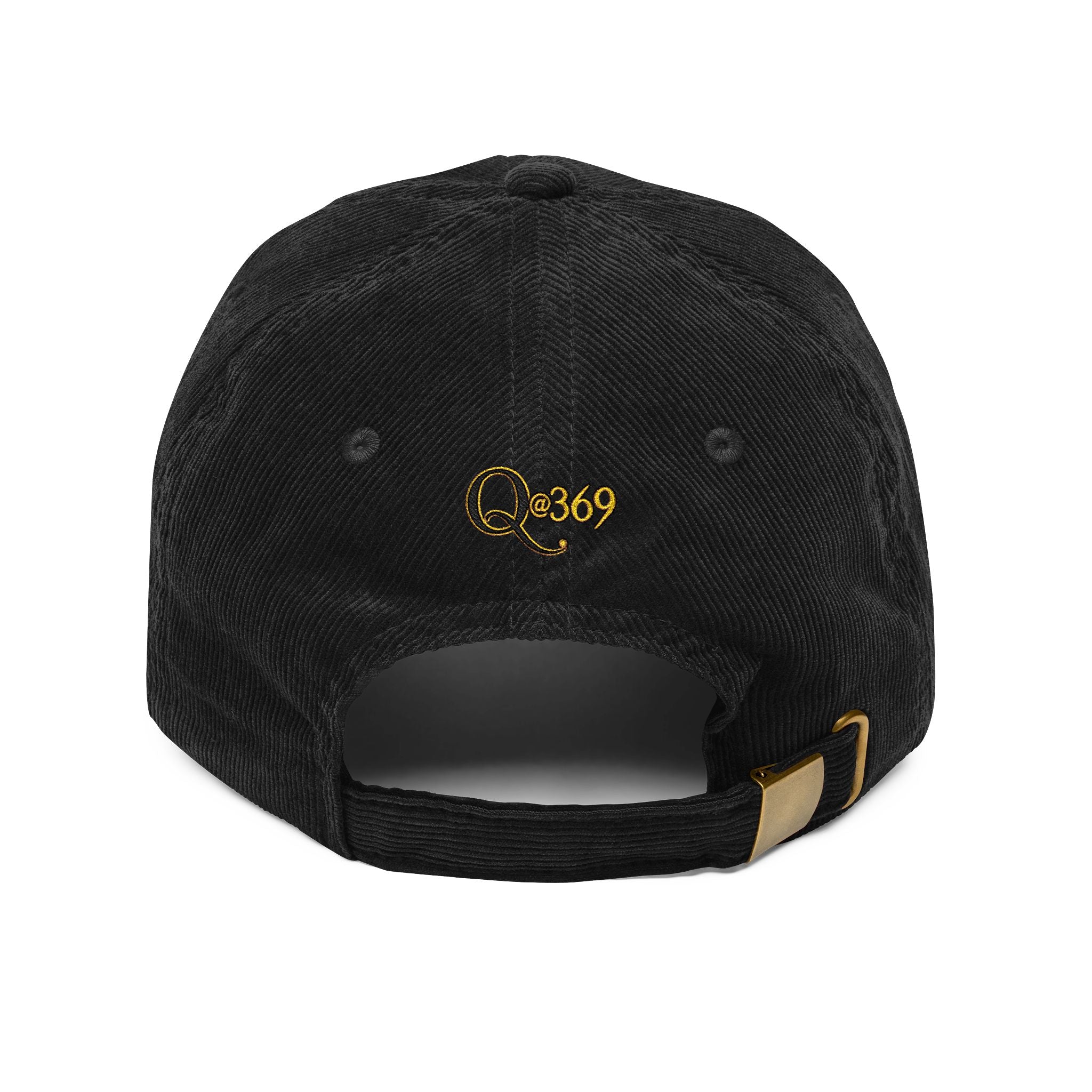 Embroidered Yin Yang Corduroy Cap — Retro Vintage Baseball Hat