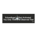 Schrodinger’s Effect Activated Car Magnet – Funny Science Quote Bumper Sticker Magnet