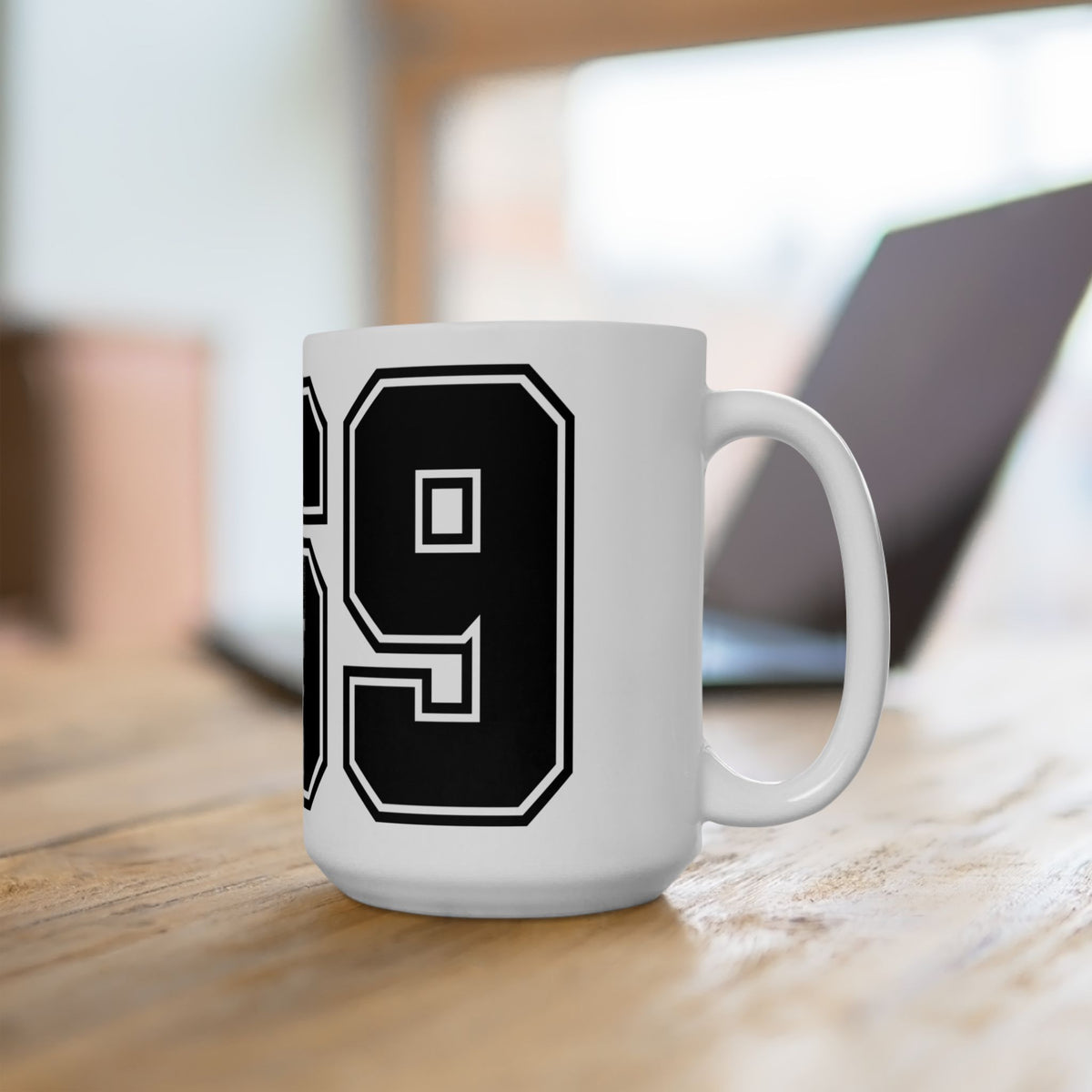 369 Retro Number Ceramic Mug — Vintage Sports Jersey Style Coffee Cup (11oz/15oz)