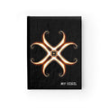 Mystic Gold Star Journal — Elegant Crescent Mandala Hardcover