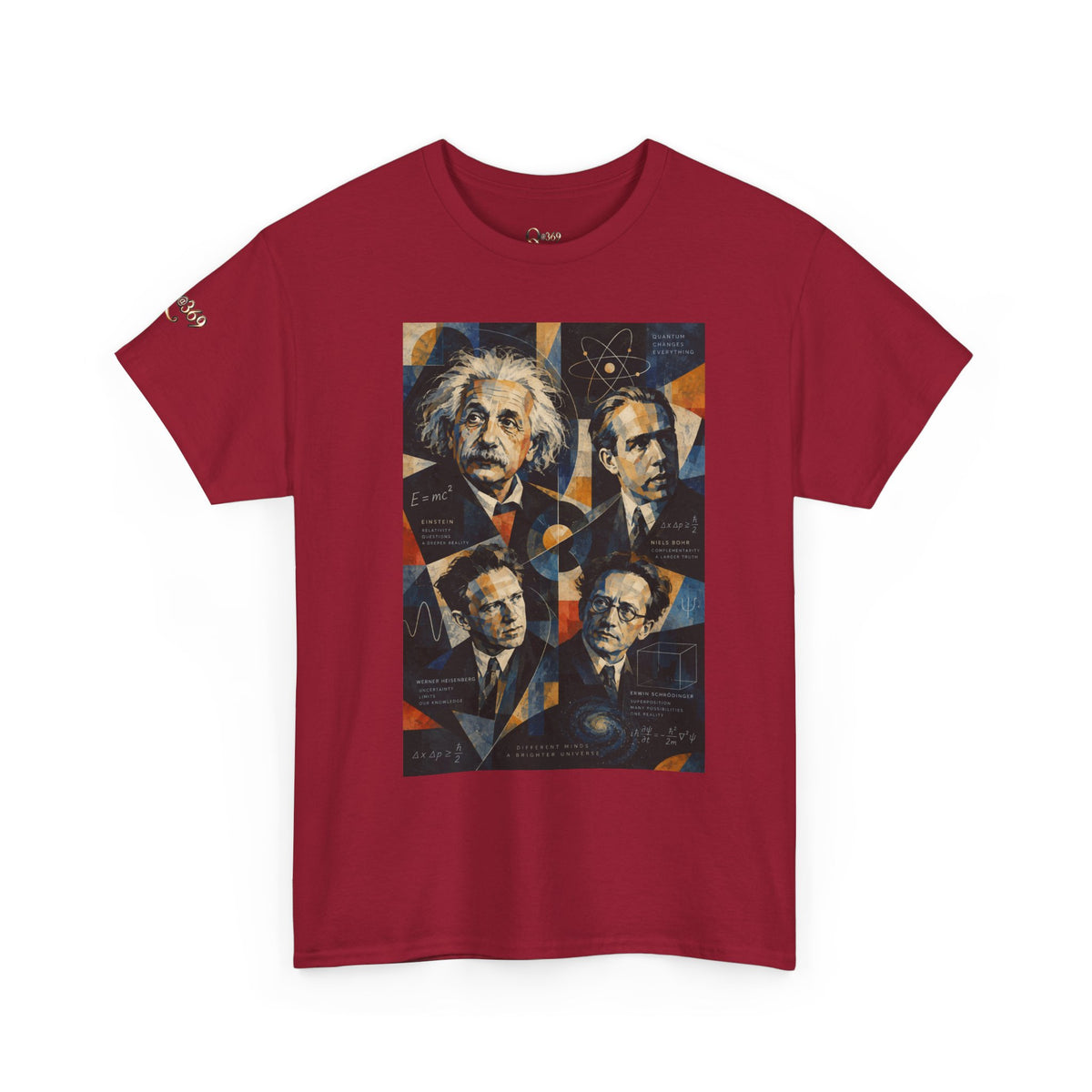 Science Legends Portrait T-Shirt — Einstein, Feynman & More Graphic Tee