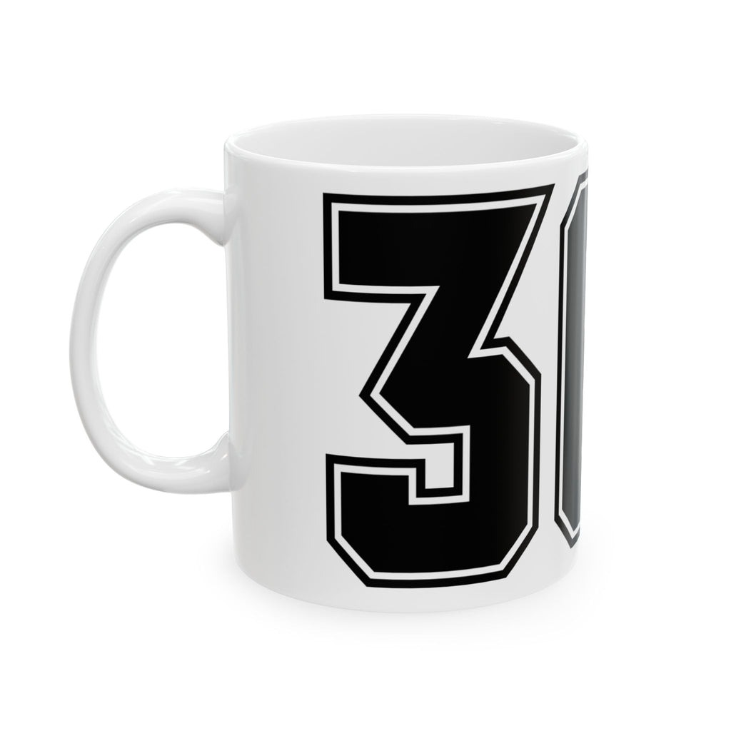 369 Retro Number Ceramic Mug — Vintage Sports Jersey Style Coffee Cup (11oz/15oz)