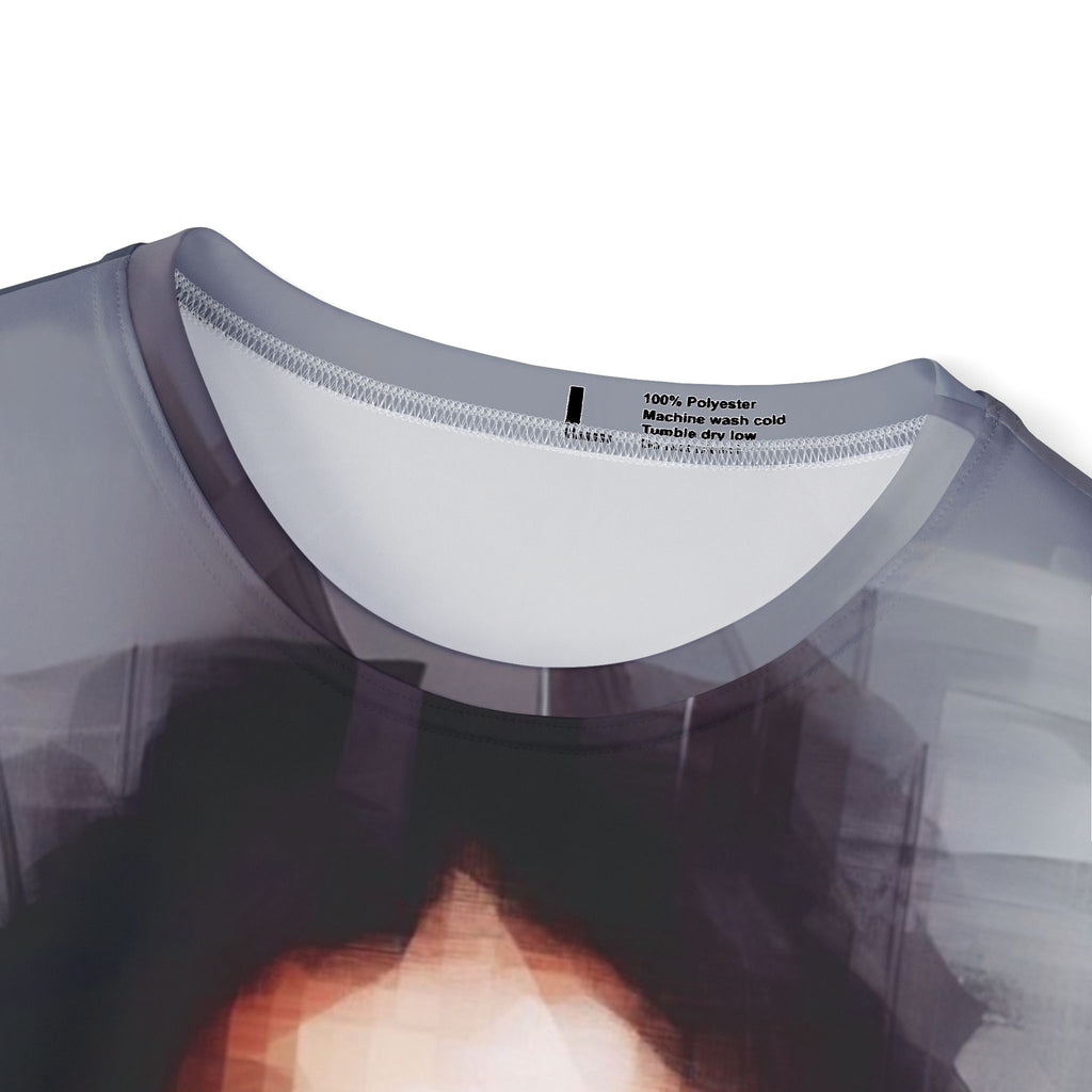 Portrait Graphic Sports Jersey — Artistic Asian Woman AOP Tee