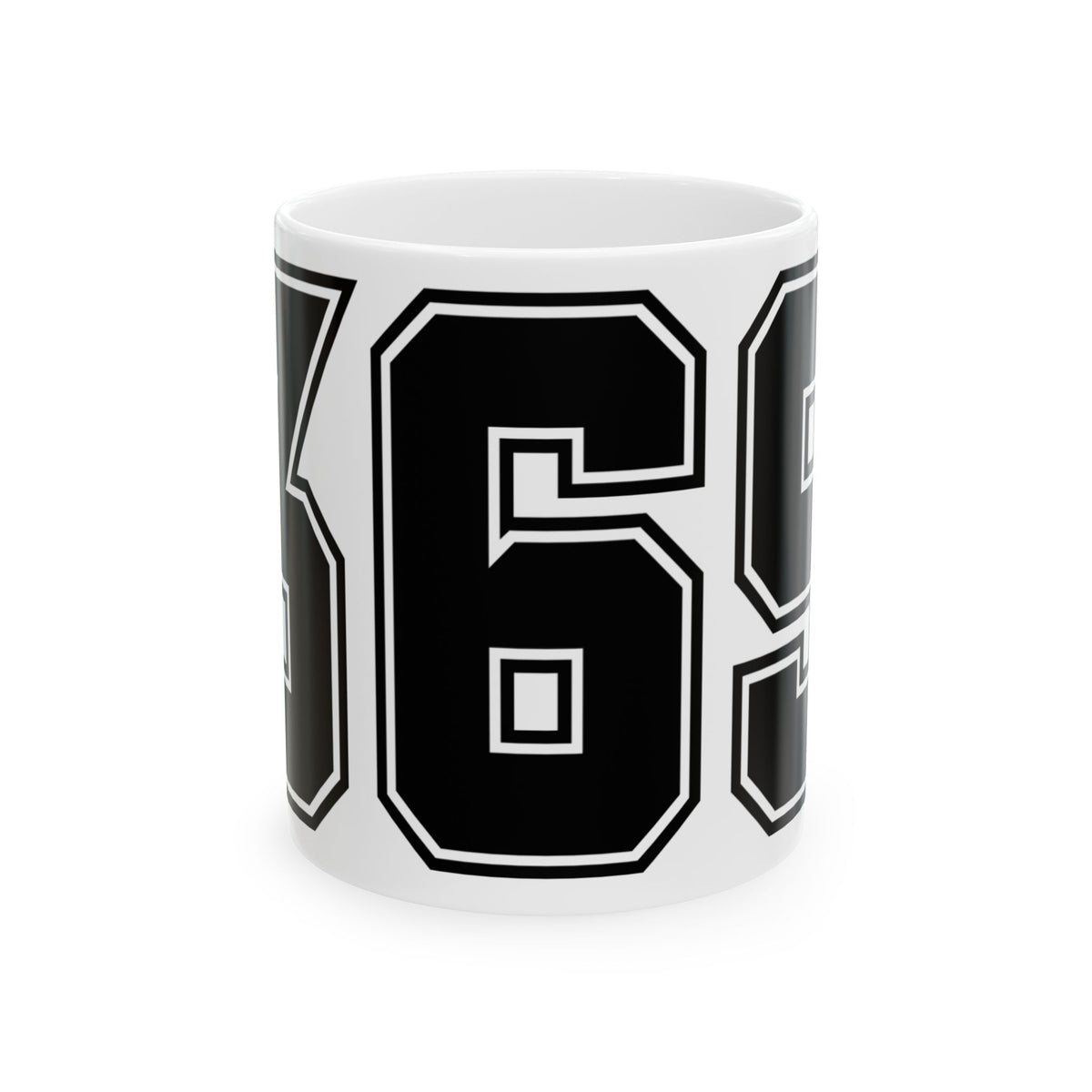 369 Retro Number Ceramic Mug — Vintage Sports Jersey Style Coffee Cup (11oz/15oz)