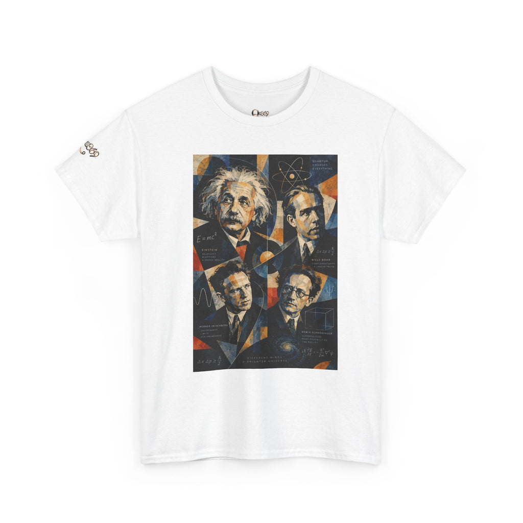 Science Legends Portrait T-Shirt — Einstein, Feynman & More Graphic Tee