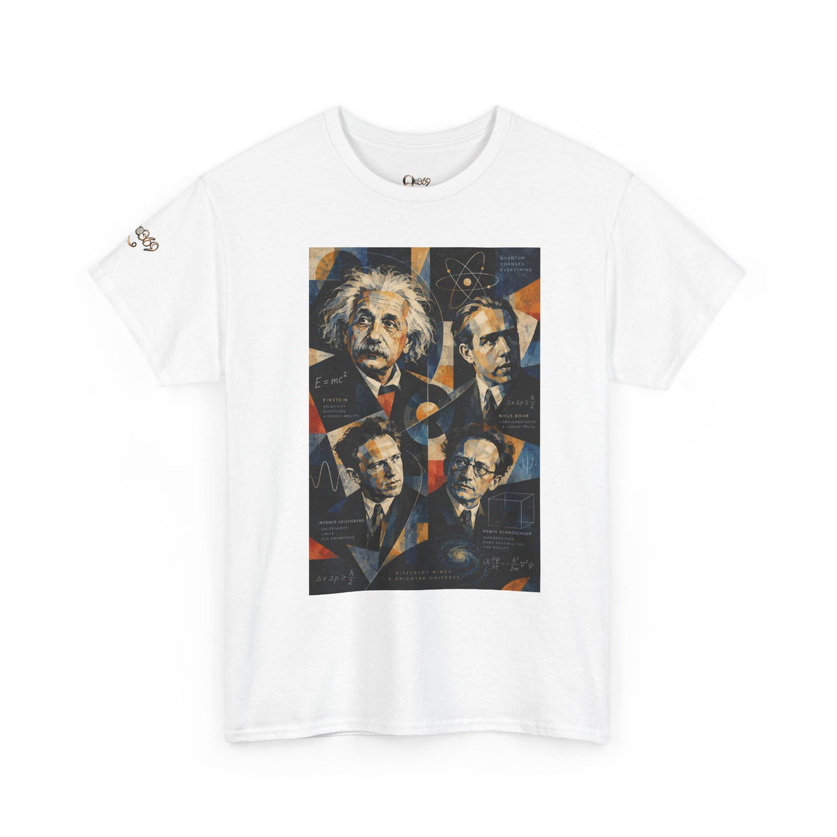 Science Legends Portrait T-Shirt — Einstein, Feynman & More Graphic Tee