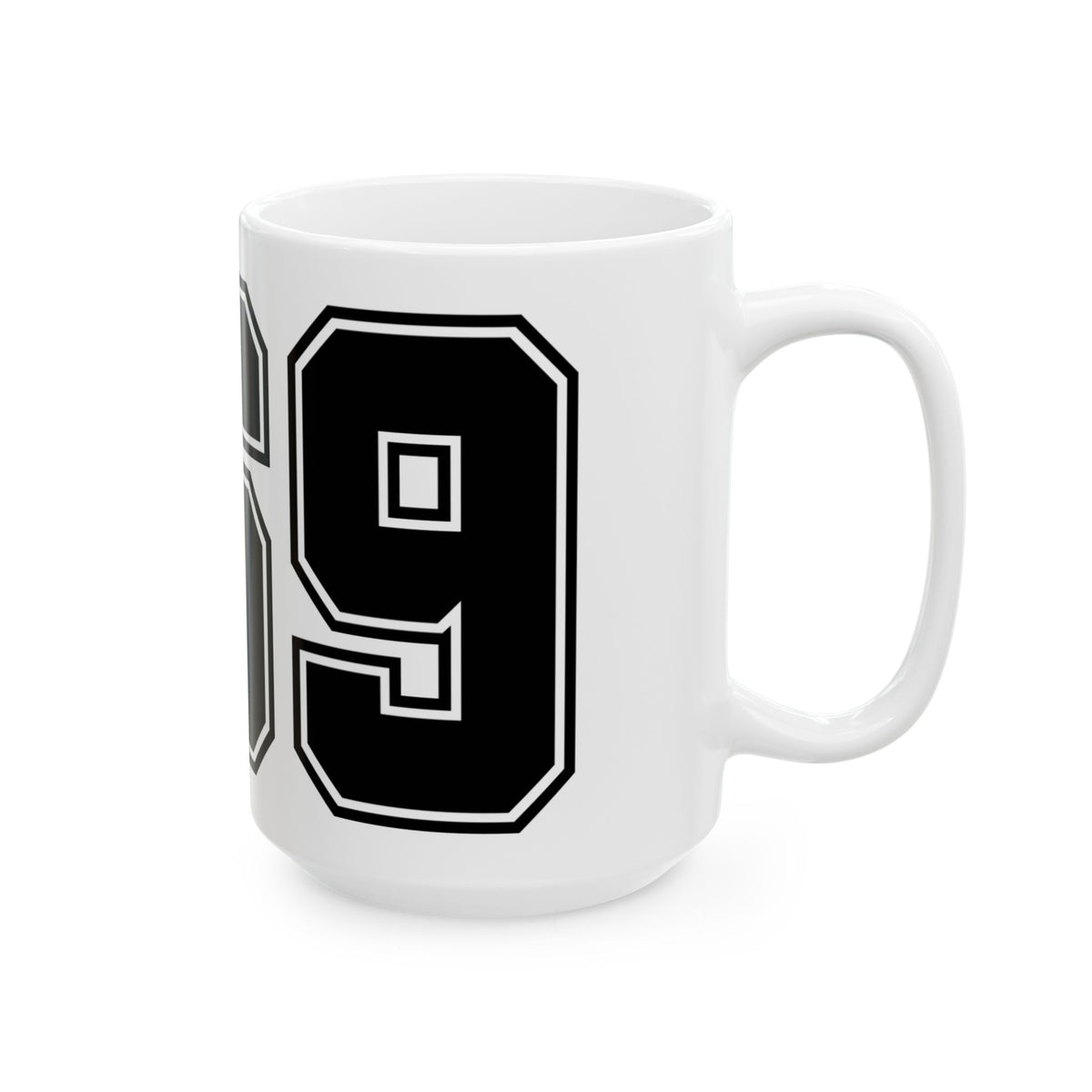 369 Retro Number Ceramic Mug — Vintage Sports Jersey Style Coffee Cup (11oz/15oz)