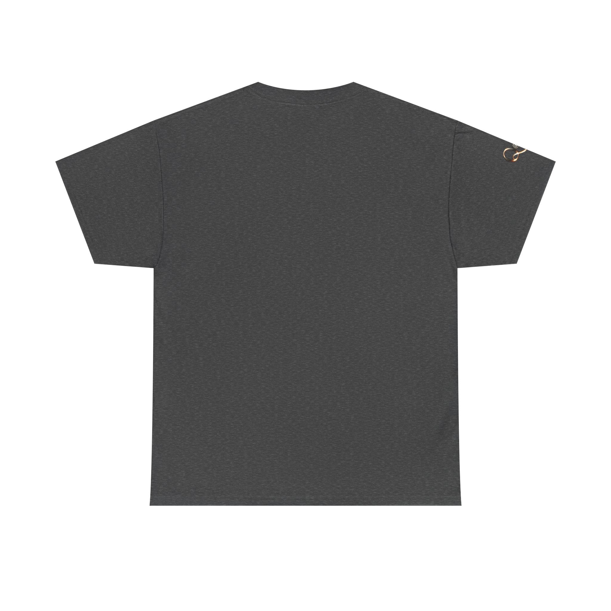 Yin Yang Metallic Graphic Tee — Blue & Gold Balance T-Shirt
