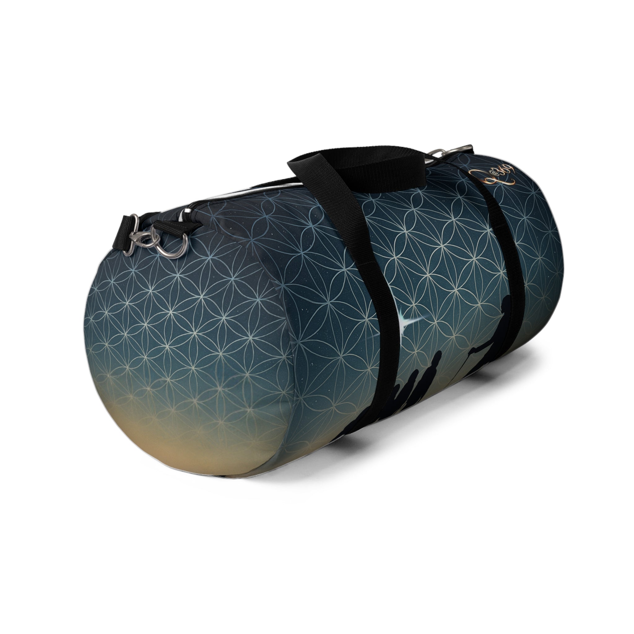 QA369 Sacred Geometry Night Sky Duffel Bag | Adventure, Fitness, and Travel Companion
