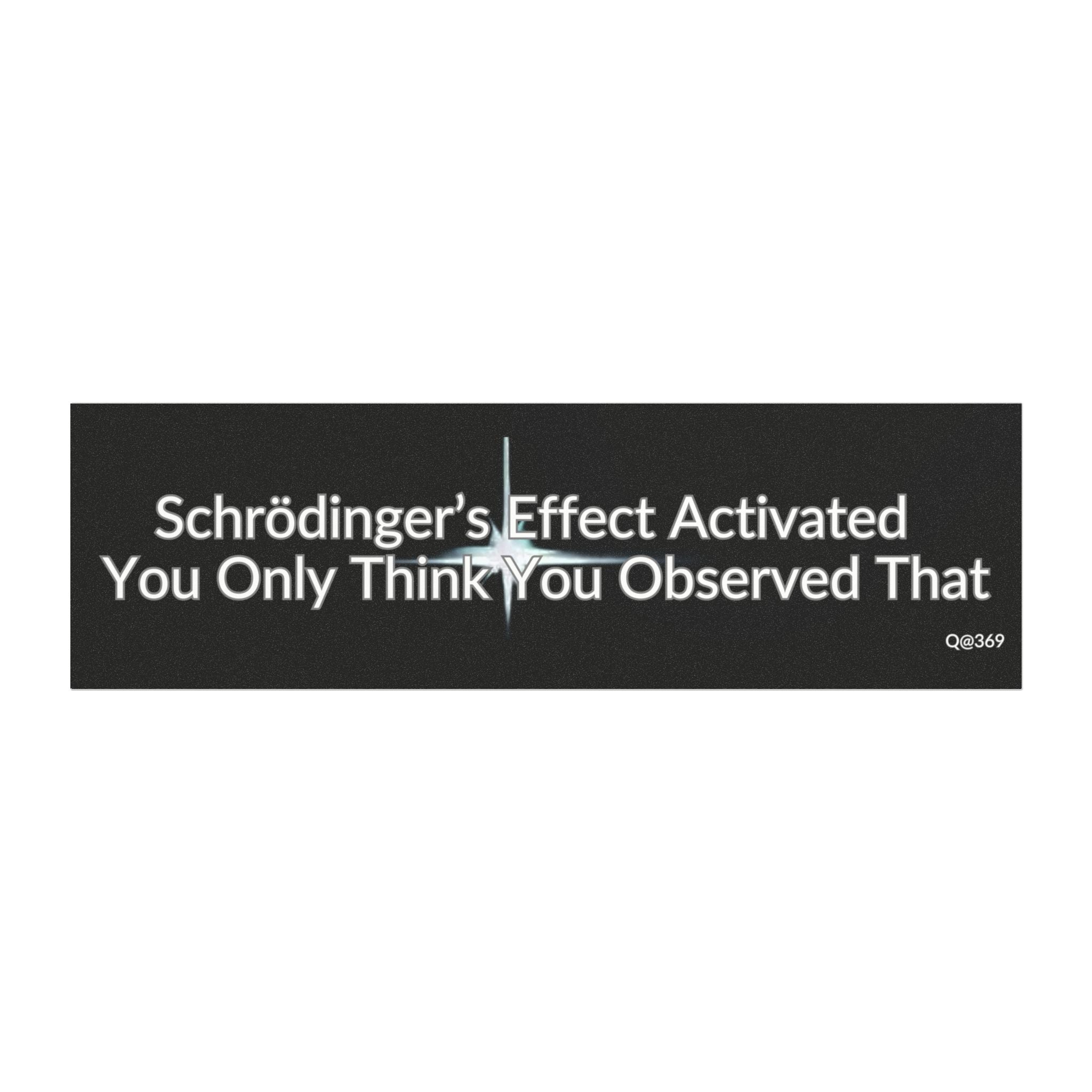Bumper Magnet — "Schrödinger's Effect Activated: You Only Think You Observed That"