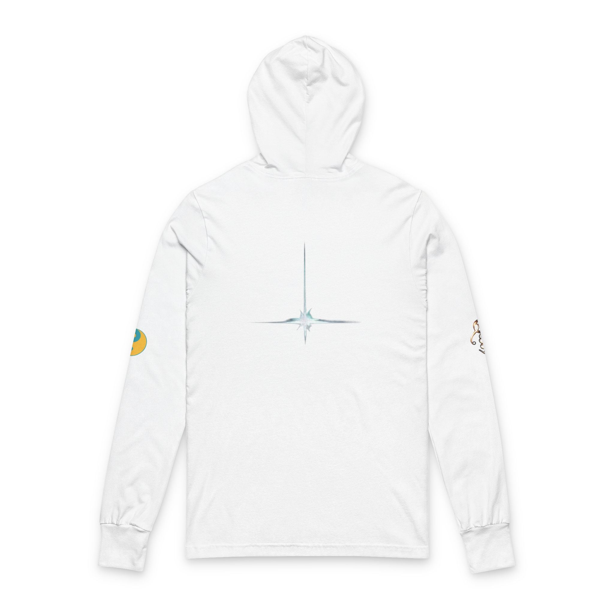 Find Your Quantum Hooded Long Sleeve Tee — Minimal Spiritual Graphic Hoodie Tee